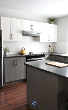 the kitchen is clean and ready for us to use in its new owner's home