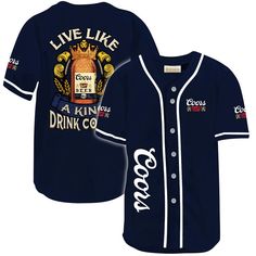 Coors Banquet Live Like A King Baseball Jersey, Coors Banquet Jersey Shirt, Coors Banquet gift, Coors Banquet apparel, Coors Banquet shirt, jersey shirt mens, Summer gifts, Coors Banquet merchandise, Basic Baseball Jersey, Summer Baseball Jersey, Coors Banquet team baseball jerseys Coors Banquet, Summer Baseball, Summer Gifts, St Patrick Day Shirts, Team Jersey, Custom Graphics, A King, Polo Shirt Women, Baseball Jersey