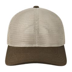 This all-mesh, mid-profile hat provides the ultimate breathability even on the hottest of days! The crown features two layers of mesh helping keep your hat's shape. Find the right fit with the snapback closure and stay cool. Fabric: Stiff Mesh Shape: 6-Panel Mid Crown Closure: Snap Size: OSFA Visor: Slightly curved solid brim Details: Stiff double layered mesh; Fine-gauge cotton canvas brim Imported Outdoor Breathable Hat With Curved Bill, Breathable Curved Bill Hat For Outdoor, Outdoor Mesh Back Baseball Cap, Outdoor Curved Bill Breathable Hat, Snapback Hat With Mesh Back For Outdoor Activities, Mesh Snapback Hat With Curved Bill For Sports, Mesh Trucker Snapback Hat For Outdoor Activities, Outdoor Trucker Snapback Hat With Mesh Material, Outdoor Six-panel Snapback Hat With Mesh Back