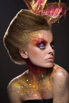 Opera Makeup, Extreme Make-up, Editorial Make-up, Moon Costume, Avant Garde Makeup, Theatrical Makeup, Fairy Makeup