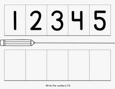 a number line with the numbers 1, 2, 3 and 5 in black and white