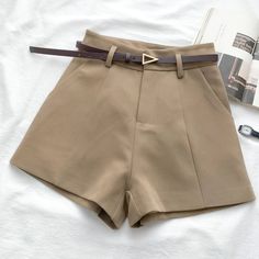 High Waist A-line Shorts Sirens Fashion, High Waist Short, A Line Shorts, Chic Office, Maxi Dress Evening, Office Lady, Evening Attire, Romper Pants, Office Ladies