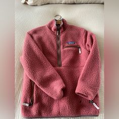 I Love This Sweater, Extremely Warm. I Was Sitting Next To A Camp Fire And A Spark Of Flame Got On The Sweater And Burnt The Fleece. There’s A Hole In The Front. This Sweater Cost Me $200. Patagonia Sweater, Camp Fire, Patagonia Womens, Campfire, Patagonia, Sweaters For Women, I Love, Pink, Women Shopping