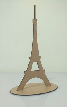 a cardboard model of the eiffel tower