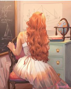 Ciel Black Butler, Redhead Art, Cotton Candy Hair, In Her Studio, Candy Hair, The Pirate, Fantasy Inspiration, Main Character, Pretty Art