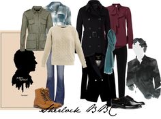 "Sherlock BBC" by kwerring on Polyvore John Sherlock, Watson Sherlock, Nerd Fashion