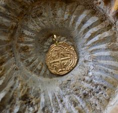 14K Solid Gold  Atocha Coin Pendant and 14K Solid Gold ChainCan be Purchased with or without Matching 16" 14K Gold ChainNuestra Señora de Atocha  was a Spanish treasure galleon that sank in a hurricane near the Florida Keys in 1622. At the time of her sinking,  Atocha was heavily loaded with silver, gold,  gems and other treasures  bound for Spain. Never made it.The ship was named for the parish of Atocha in MadridMuch of the wreck of Nuestra Señora de Atocha was famously recovered by an America Spanish Treasure, Gold Coin Jewelry, Treasure Coin, Zodiac Pendant Necklace, Horoscope Necklace, Zodiac Sign Necklace, The Florida Keys, Gold Rope Chains, Solid Gold Chains