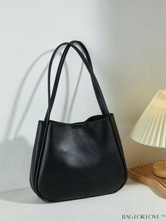 BagForLove - Chic Bucket Bag + Inner Pouch: A Perfect Blend of Minimalism and Functionality Product Description Color Black Type Bucket Bag Pattern Type Plain Material PU Leather Size Chart INCH CM Bag Length Bag Width Bag Height Handle Height 11/7.1 inch 3.1/2.8 inch 8.7/5.5 inch 9.4 inch Bag Length Bag Width Bag Height Handle Height 28/18 cm 8/7 cm 22/14 cm 24 cm Details Pictures Similar Products h2 { text-align: center; } /* æ¢è¡ */ li{ white-space: normal; word-break: break-all; word-wrap: Black Rectangular Hobo Bag, Daily Life Satchel Shoulder Bag, Trendy Black Shoulder Bag, Trendy Black Shoulder Bag For Daily Use, Black Solid Color Tote Shoulder Bag, Trendy Black Bag For Daily Use, Elegant Solid Color Hobo Bag For Shopping, Minimalist Square Bucket Bag With Large Capacity, Elegant Solid Color Tote Hobo Bag