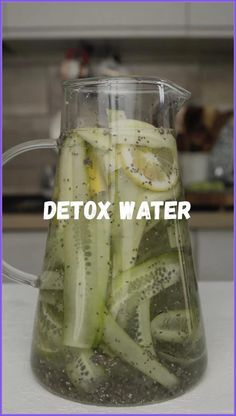 Morning Detox Water, Detox Water Fat Burning, Cucumber Water, Natural Colon Cleanse, Healthy Drinks Recipes, Water Recipes, Detox Water, Lemon Water