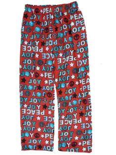 Girls Red Holiday Fleece Sleep Pants Peace & Joy Pajama Bottoms Lounge These cozy red fleece pajama bottoms have colorful star and peace sign print along with the words "Joy" and "Peace" print allover. Girl's sizes Soft fleece sleep pants Elastic waistband Payment We accept PayPal as our payment method. Immediate payment is required. If you have any questions about payment, please feel free to contact our customer support team. Return Policy We have a no hassle return policy If you are unhappy w Word Joy, Joy And Peace, Girls Red, Red Fleece, Fleece Pajamas, Sleep Pants, Holiday Prints, Pajama Bottoms, S Star