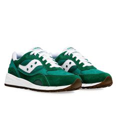 Shadow 6000 Ivy Prep, Green | White Retro Green Sneakers With Cushioned Footbed, Saucony Sneakers, Saucony Shoes, Kids Sale, Lifestyle Clothing, Retro Color, Mini Me, Kelly Green, Socks For Sale