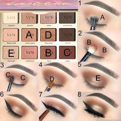 Make Up Diy, Drugstore Makeup Tutorial, Trendy Eyeshadow, Make Up Tutorials, Eye Makeup Steps, Makeup Step By Step