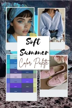 Soft Summer Color Palette: Which Colors Work The Best For Your Skin And Wardrobe Soft Summer Color Palette Wardrobe, Soft Summer Blonde, Soft Summer Red, Palette Estate, Soft Summer Outfits Inspiration, Soft Summer Capsule Wardrobe, Soft Summer Style, Color Palette Wardrobe