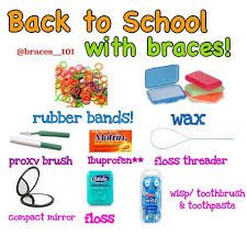 Braces Kit For School, Braces Hacks For School, Braces Kit, Have A Great School Year, Invisible Teeth Braces, Bright Teeth, Braces Ideas