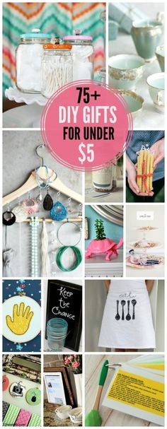 the collage shows different items that are for under $ 5