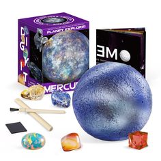 an image of a science kit with planets and other things to make it look like they are in space