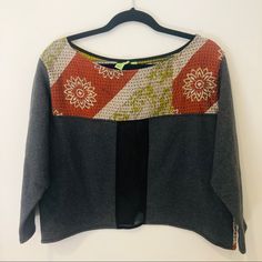 Nwot! Modeling Photo Is Just Shown To Show Fit Of Shirt, Pattern Is Different Than Pattern On Model. 3/4 Length Sleeves. Slight Pilling Shown In Photo. Multicolor 3/4 Sleeve Tops For Fall, Multicolor Relaxed Fit Top With 3/4 Sleeves, Multicolor Cotton Tops For Work, Multicolor Cotton Workwear Tops, Multicolor Patchwork Tops For Work, Multicolor Bohemian Tops For Work, Bohemian Multicolor Tops For Work, Multicolor Fitted Tops With 3/4 Sleeves, Fitted Multicolor Tops With 3/4 Sleeve