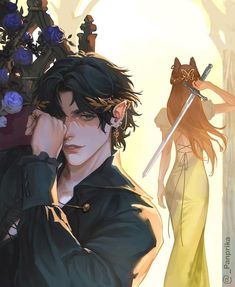 🎨: _panprika The Folk Of The Air Fan Art, Cardan Fan Art, The Cruel Prince Bookmark, Cardan Greenbriar And Jude Duarte, The Cruel Prince Fan Art, Romance Fanart, Cruel Prince Series, Jude Cardan