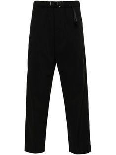 black cotton blend stretch-design pleat detailing slide-buckle fastening front zip fastening two diagonal pockets to the sides rear flap pocket rear welt pocket tapered leg Classic Black Cargo Pants With Belt Loops, Black Wide Leg Chinos With Belt Loops, Black Chinos With Side Pockets For Work, City Shorts, Balenciaga Triple S, Tapered Pants, Summer Beach Wear, Short Suit, White Sand