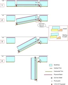 the diagram shows how to install an external door and frame for a second story window