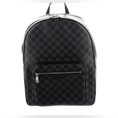 This Is A Men’s Josh Louis Vuitton Backpack Gently Used No Stains Or Rips And I Know He Comes With Original Duster Bag Originally Paid $2500 With Tax. 100% Authentic Practically New Barely Used Designer Business Backpack In Coated Canvas, Designer Coated Canvas Backpack For Business, Designer Business Backpack With Removable Pouch, Luxury Black Leather Backpack In Coated Canvas, Luxury Black Leather-coated Canvas Backpack, Luxury Black Coated Canvas Leather Backpack, Luxury Black Leather Backpack For Formal Use, Luxury Business Backpack With Removable Pouch, Modern Backpack With Palladium Hardware For Daily Use