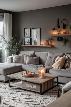 190+ Einrichtungsideen: Graue Sofas für Quadratische Wohnzimmer Modern Rustic, Sofa, Quick Saves