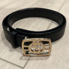 Vintage Gucci Belt For Sale. Purchased 15 Years Ago But In Excellent Condition. Box & Dust Bag Not Included. Real And Fake Gucci Belt, Vintage Gucci Belt, Gucci Accessories, Gucci Black, Gucci Belt, Vintage Gucci, Belts, Dust Bag, Women Accessories