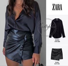 Night Out Outfit Winter, Trendy Night Out Outfits, Elegantes Party Outfit, Rok Outfit, Dorothy Dandridge, Leather Skirt Outfit, Party Outfits Night, Fest Outfits, Mode Zara