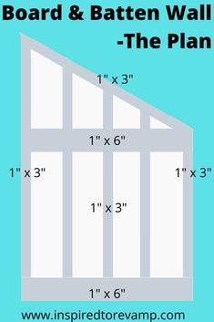 the measurements for a wall and window