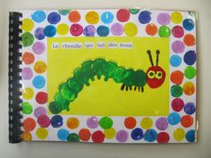 the very hungry caterpillar is on display in this children's art book