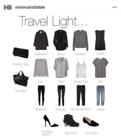 Clothes And Shoes, Mode Casual, Modieuze Outfits, Minimalist Wardrobe, Travel Wardrobe, Packing Light, Travel Light, Mode Inspiration