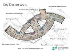 the floor plan for an apartment building with lots of different rooms and spaces in it