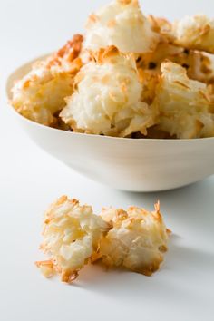 a white bowl filled with macaroni and cheese