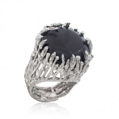 "Introducing the \"Wednesday Addams\" Silver Ring with Black Agate - Embrace the Dark Elegance! 🌙 Are you drawn to the enigmatic allure of Wednesday Addams? Do you resonate with her unique persona that combines mystery, sophistication, and a touch of darkness? Now you can capture her essence with our exquisite \"Wednesday Addams\" Silver Ring, featuring a mesmerizing black agate stone. 🖤 Crafted with meticulous attention to detail, this ring perfectly encapsulates Wednesday's distinctive style. The sleek silver band wraps around your finger like a shadowy embrace, reflecting her mysterious nature. The centerpiece is a stunning black agate, exuding the same intriguing energy that surrounds Wednesday Addams herself. ✨ The Properties of Black Agate: Black agate is more than just a beautiful Silver Gemstone Rings For Evening, Black Cabochon Jewelry For Wedding, Black Cabochon Wedding Jewelry, Silver Ring With Polished Finish For Evening, Modern Black Rings For Party, Modern Black Party Rings, Sterling Silver Rings For Evening, Silver Sterling Silver Rings For Evening, Black Sterling Silver Rings For Party