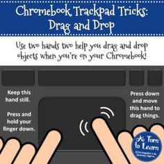 a poster with instructions on how to use a computer keyboard and mouse for tricking