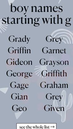 a poster with the names of different types of people