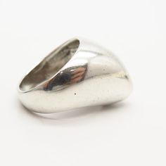 925 Sterling Silver Modernist Design Ring Size 7 Weight: 8.3g WELCOME TO PAWN SHOP We are an actual pawn shop and have been in business for over 25 years. Since 1990, our establishment has been serving a variety of clients by providing them with short term cash solutions and options of liquidity regarding their treasured heirlooms. Acknowledging that today′s customers are very sophisticated and are looking for a variety of investments, our acquisitions are hand-picked for our special clientele. Vintage Silver Dome Ring For Formal Occasions, Classic Nickel-free Silver Signet Ring, Classic Silver Nickel-free Signet Ring, Vintage Sterling Silver Ring With Polished Finish, Vintage Silver Dome Ring With Polished Finish, Vintage Sterling Silver Dome Ring In White Gold, Vintage White Gold Sterling Silver Dome Ring, Silver Vintage Dome Ring With Polished Finish, Vintage White Gold Dome Ring In Sterling Silver