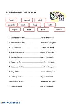 the worksheet for reading numbers and words in order to learn how to read them