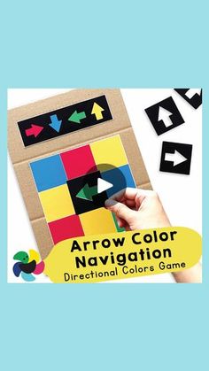 an arrow color navigation game for children