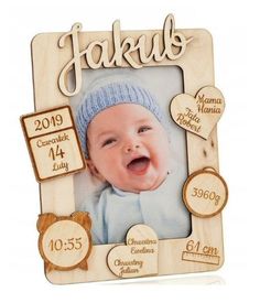 Customized frame for kids, best gifts idea Frame Lamp, Laser Cut Decor, Baby Frame, Photo Frame Design, Like Photo, Wooden Photo Frames