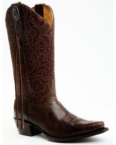 Shyanne Women's Cheyenne Western Boots - Snip Toe, Brown Modern Cowgirl, Womens Cowgirl Boots, Vintage Cowboy Boots, Leather Western Boots, Western Boots Women, Embroidered Leather, Western Wedding, Boots For Sale, Tall Boots