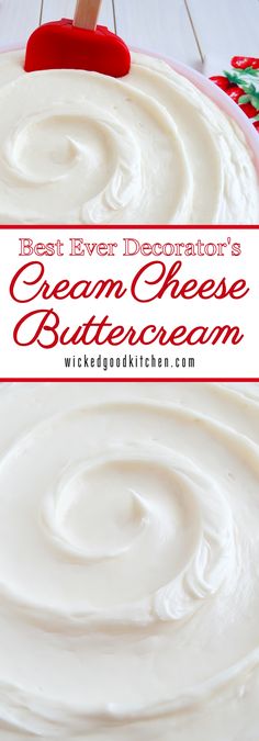 cream cheese buttercream is an easy and delicious dessert recipe that uses only 3 ingredients