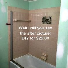 a bath tub sitting inside of a bathroom next to a toilet