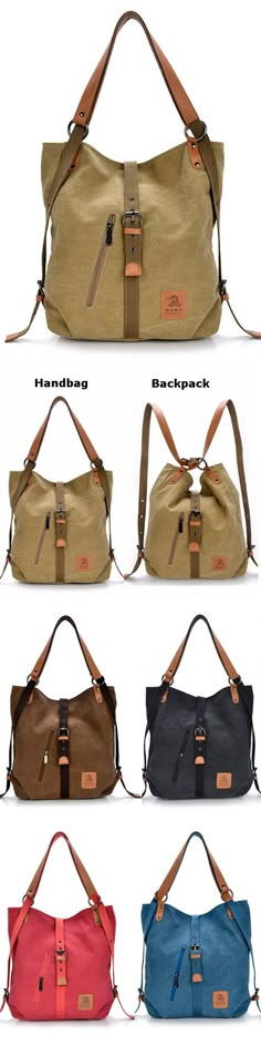 US$28.66 Women Canvas Casual Multifunctional Microfiber Leather Large Capacity Handbag Shoulder Bags Backpack 80’s Fashion, Purse Backpack, Backpack Bag, Dark Color, Bagpack, Backpack Purse, Beautiful Bags, Handbag Backpack, Michael Kors Bag