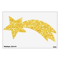 two gold glitter stars on white background