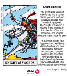 the knight of swords tarot card