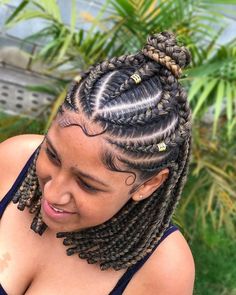 Braids Bob, Bob Braids Hairstyles, Natural Hair Short Cuts, Braided Hairdo, Hair Scarf Styles, How To Grow Natural Hair