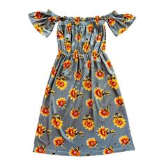 This showstopper is back, better than ever and you don't want to pass it up this time around! Soft fabric, an adorable tie belt and snaps down the back, this one is a must! Cold Shoulder Maxi Dress, Sunflower Dress, Matching Clothes, Gray Skirt, Toddler Fashion, Tie Belt, Matching Outfits, Top Trends, Dresses Maxi