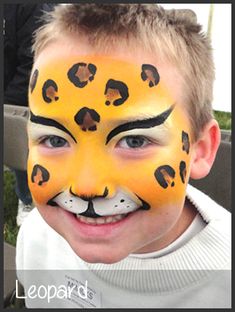 leopard face painting by mimicks Face Painting Leopard, Face Paint Leopard, Face Painting Animals, Leopard Face Painting, Children Face Painting, Kids Face Painting Ideas, Animal Face Paint, Leopard Face Paint, Face Painting Ideas For Kids