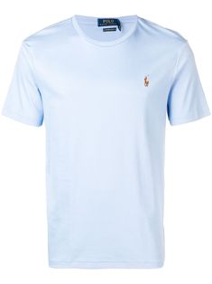 Polo Ralph Lauren presents a timelessly fashionable collection where classic style meets modern streetwear, and comfortable sportswear meets luxurious colours and textures. Carefully constructed from soft cotton, this light blue embroidered logo T-shirt from Polo Ralph Lauren features a round neck, short sleeves, an embroidered logo to the front, a straight fit and a straight hem. Ralph Lauren Store, Ralph Laurent, Random Clothes, Modern Streetwear, Black Men Fashion Swag, Manifestation Board, Black Men Fashion, T Shirt Vest, Polo Ralph Lauren Mens